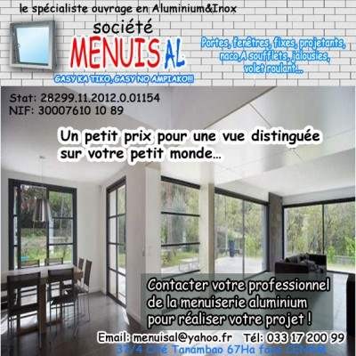 Contacter votre professionnel de la menuiserie aluminium pour r&eacute;aliser votre projet ! - Antananarivo, madagascar