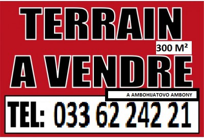 TERRAIN 300 m&sup2; A VENDRE - Antananarivo, Madagascar