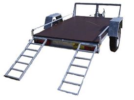 REMORQUE PORTE QUAd/MOTO/MArcandises Miniature 1