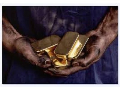 TRADE OF GOLD DUST AU 22 CARATS + AND BARS Miniature 1