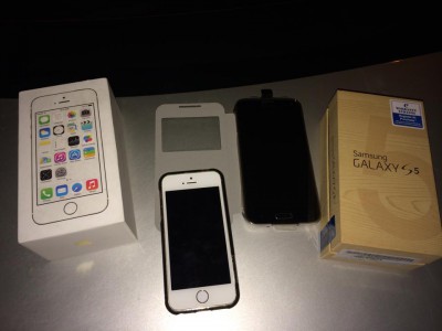 Genuine: Apple iPhone 6/6Plus /iPhone 5s/Galaxy S5 with warranty Unlocked (skype ID: salesalert) Miniature 1