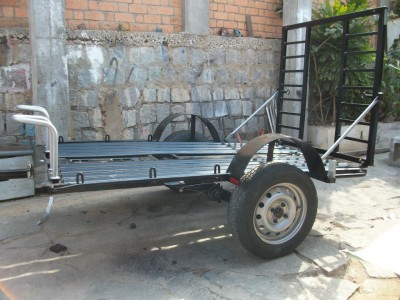 REMORQUE PORTE QUAd/MOTO/MArcandises Miniature 2