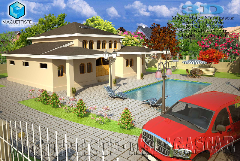 Je vous propose mes services: plan maison 2d, 3d, maquette - Antananarivo, Madagascar
