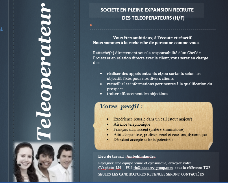 TELEOPERATEUR Image principale
