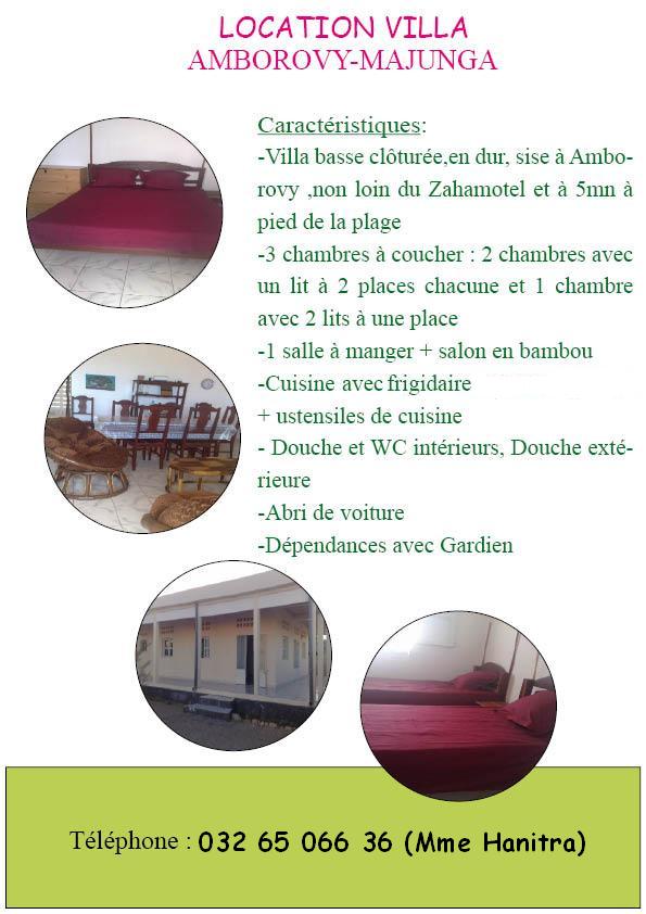 LOCATION VILLA VACANCES - ANTANANARIVO, MADAGASCAR