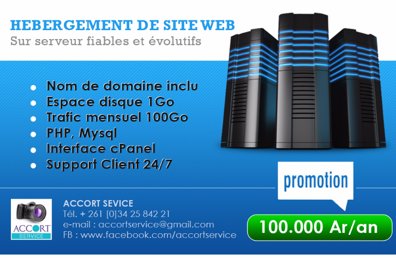 Hébergement de site web - Antananarivo, Madagascar