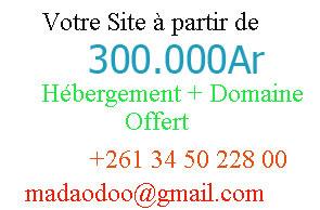 Votre site web à partir de 400 000Ar - tananarive, Madagascar