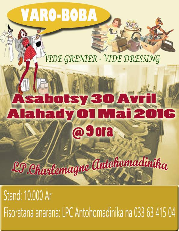 VAROBOBA: Vide grenier - vide dressing - Antananarivo, Madagascar