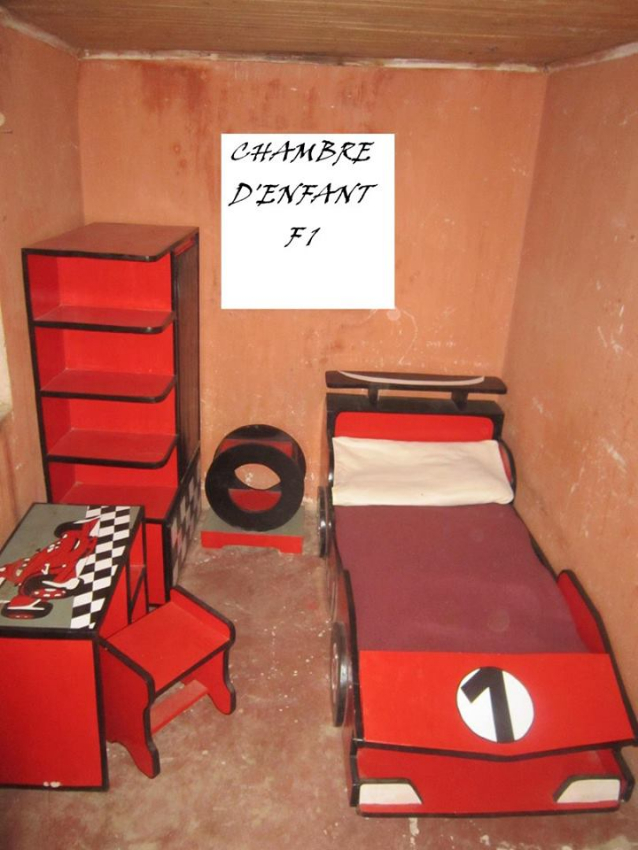 Chambre Complète Formule One 95x180 Rouge et Noir  - Antananarivo, Madagascar