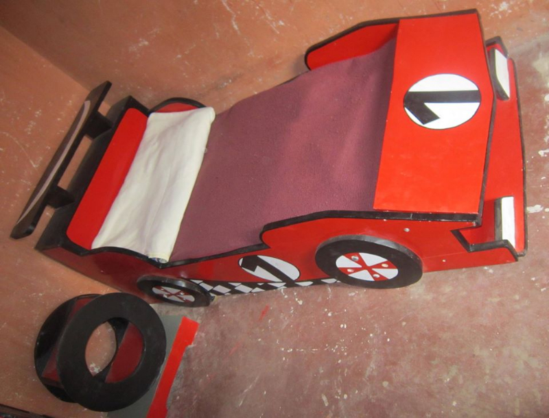 Chambre Complète Formule One 95x180 Rouge et Noir  Miniature 1
