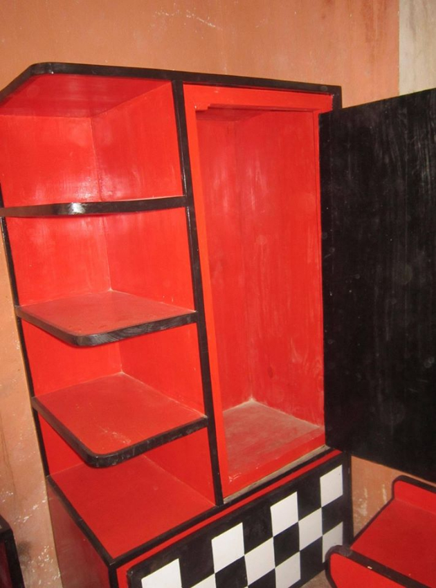 Chambre Complète Formule One 95x180 Rouge et Noir  Miniature 3