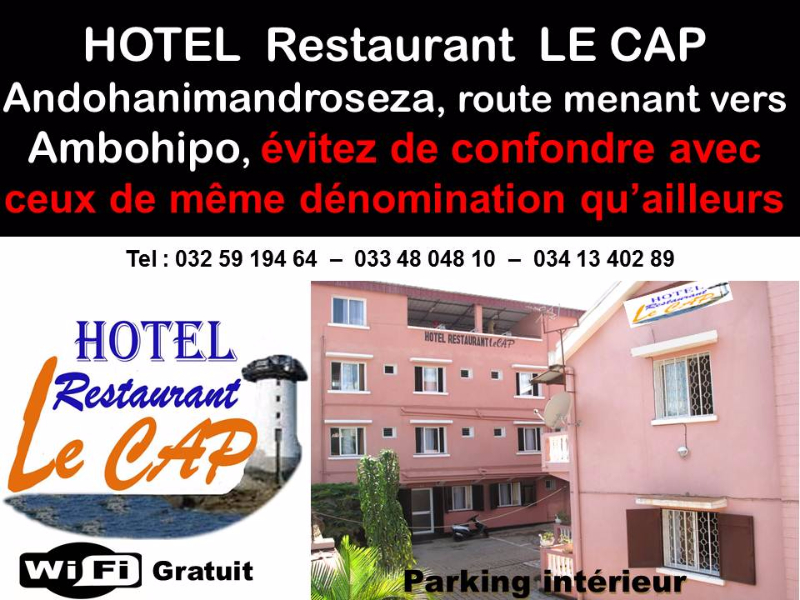 HOTEL RESTAURANT LE CAP ANDOHANIMANDROSEZA - Antananarivo, MADAGASCAR