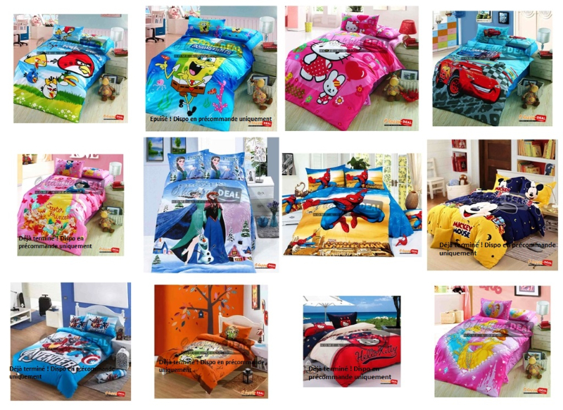 Couvertures de lit 3D spécial enfant 100% coton disponibles chez O'Happy Deal Miniature 3