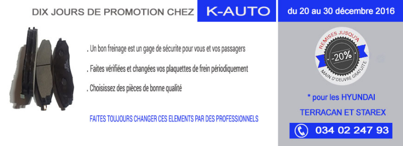DIX JOURS DE PROMOTION CHEZ K-AUTO Image principale
