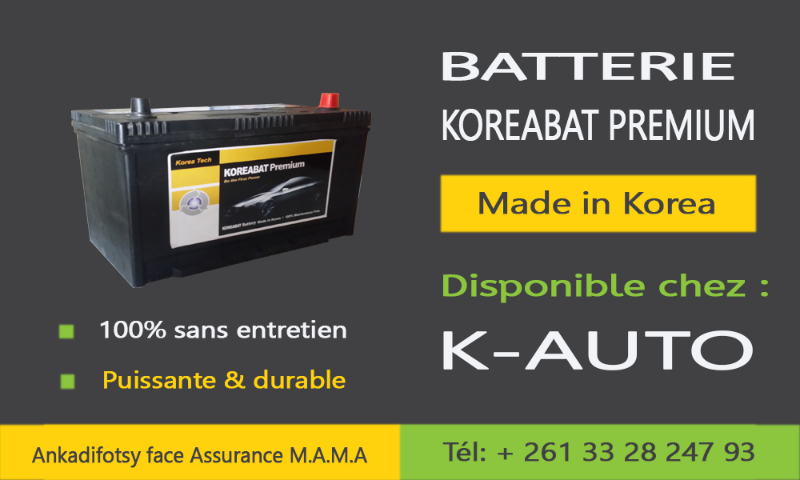 BATTERIE KOREABAT PREMIUM - Antananarivo, Madagascar