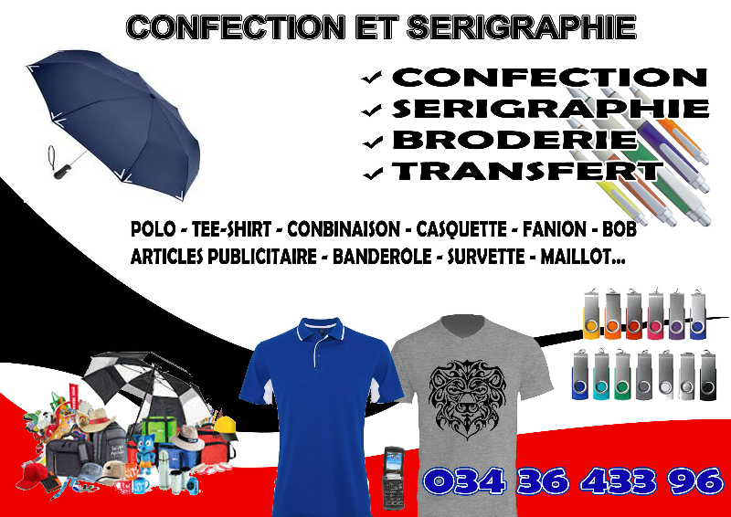 CONFECTION ET SERIGRAPHIE - ANTANANARIVO, Madagascar