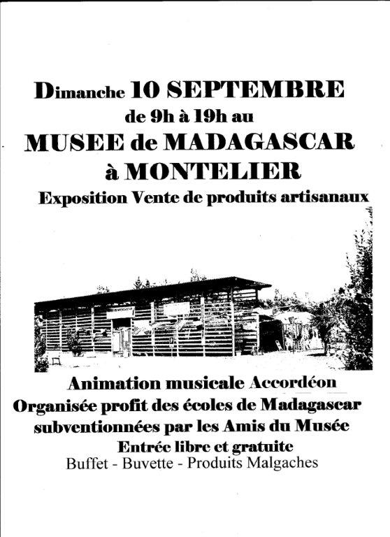 FESTIVITE ANNUELLE DE L'ASSOCIATION DES AMIS DU MUSEE DE MADAGASCAR AU PROFIT D'UNE ECOLE AU SUD DE  - MONTELIER, FRANCE