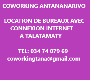 Coworking - Location bureau avec connexion Internet - Antananarivo, Madagascar
