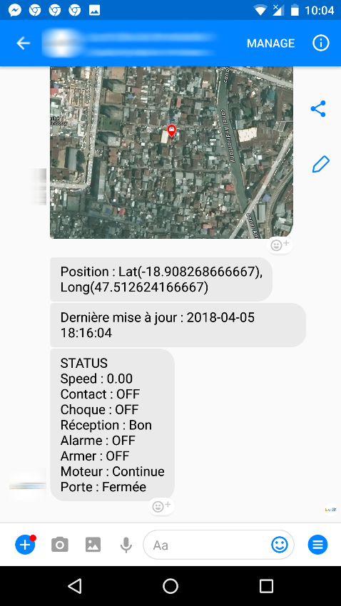 Géolocalisation - Antananarivo, Madagascar
