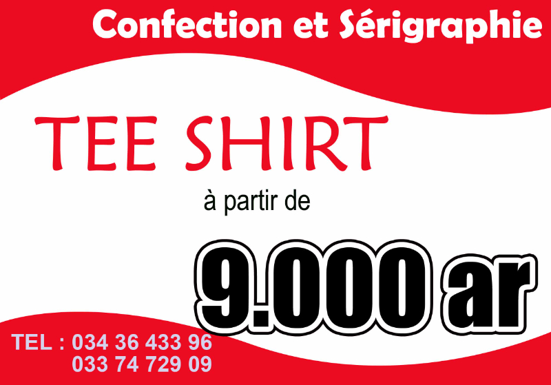 confection et serigraphie (Tee shirt  Polo casquette fanion combinaison) - Antananarivo, MADAGASCAR