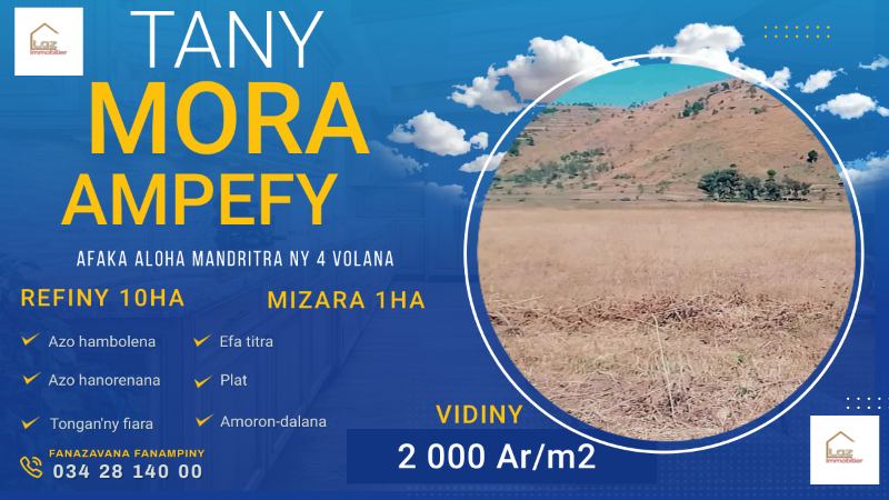 ?? ALERTE ? URGENT ??? TERRAIN AMPEFY Image principale